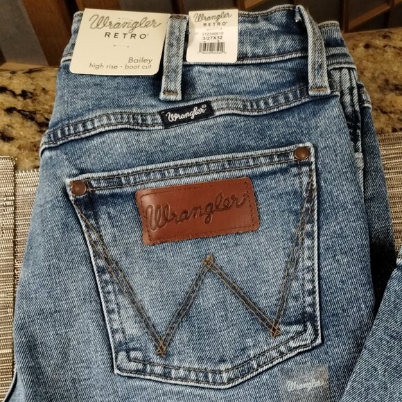 Wrangler Retro Bailey High Rise Boot Cut Jeans Size 3 / 27/32 NWT - Picture 6 of 13